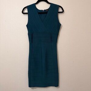 INC International Concepts Teal Sleeveless Bandage Dress